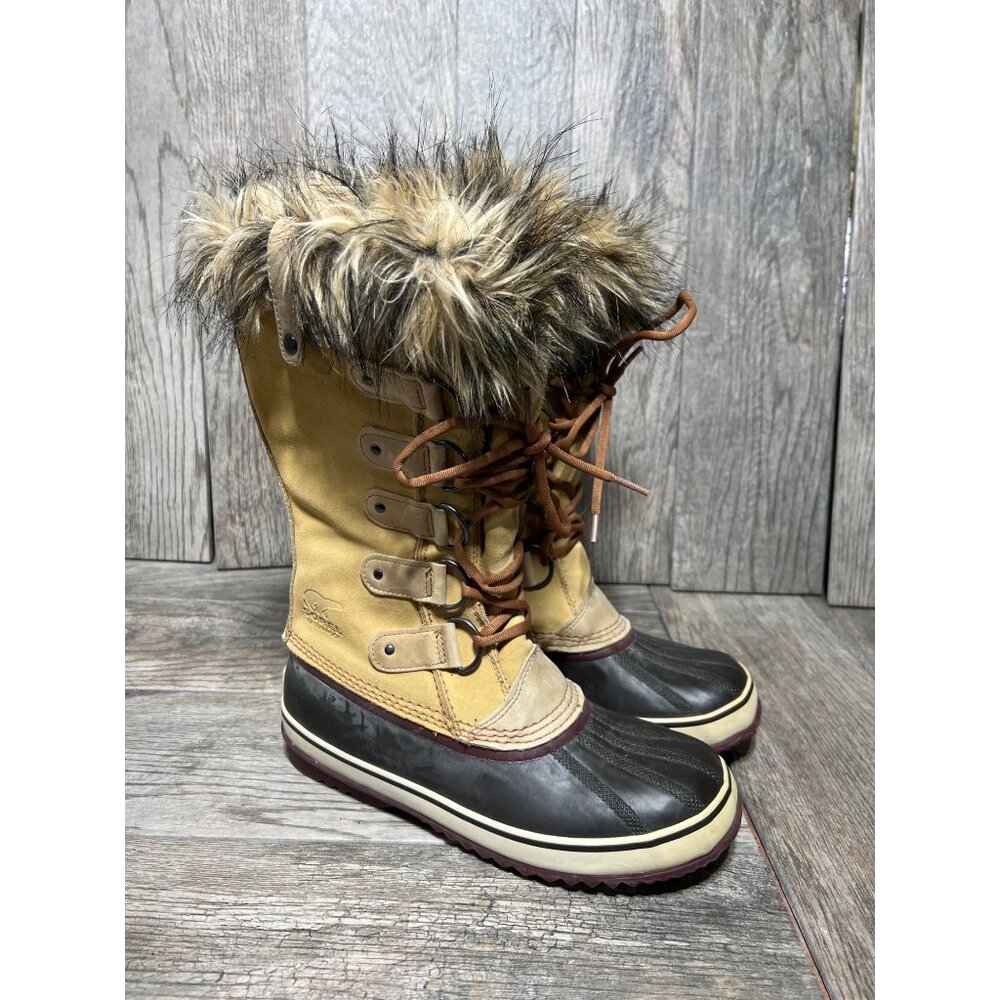 Sorel Joan of Artctic Boots Insulated WaterProof Suede Snow Duck Rubber Tall 11 - Picture 7 of 10